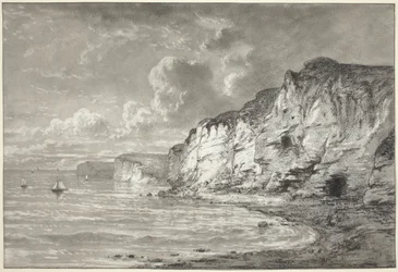 Klippor längs Normandiekusten