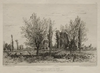 In the Fields of Cénon, 1876.