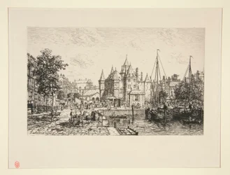 Waag-vikten av staden