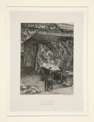 Le look out, cabinet de Victor Hugo (Utsikten, Victor Hugos kontor), pl. 9 från sviten Chez Victor Hugo (Victor Hugo