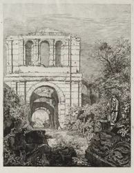 Ruinerna av Palais Gallien i Bordeaux