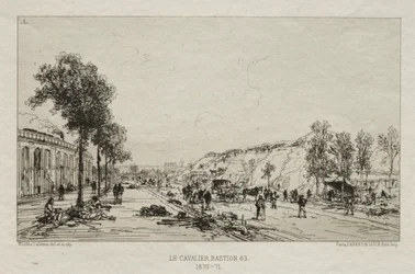 Konstnärliga minnen från belägringen av Paris: Le Cavalie (Bastion 63)