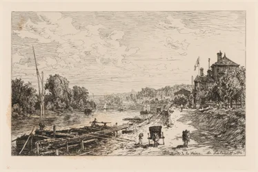 Utsikt över Bas-Meudon, Seine-stränderna