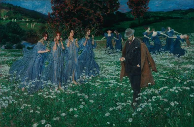 Un monde - En värld, av Lenz, Maximilian (1860-1948). Olja på duk