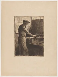 Auguste Delâtre i arbete