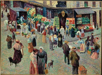 Rue des Abesses, Paris (akvarell)