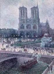 Notre Dame, ca 1900 (olja på duk)