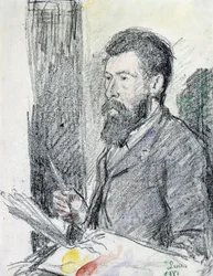 Porträtt av Georges Seurat