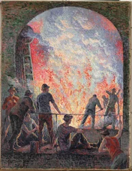 Stålverk (olja på duk)