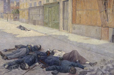 En gata i Paris i maj 1871