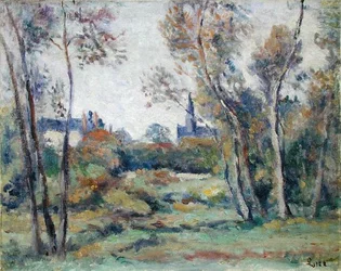 Village of Saint-Ay, ca 1912 (olja på duk)