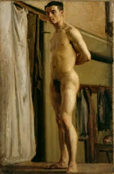 Stående manlig figur