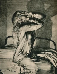 Studie av en flicka, c1910