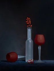 Bär av frostat glas