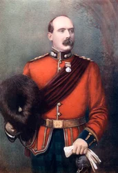 Överstelöjtnant AW Thorneycroft, befäl över Thorneycrofts beridna infanteri, 1902.