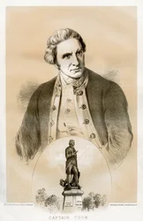 Kapten James Cook, brittisk sjöofficer och upptäcktsresande från 1700-talet, 1879