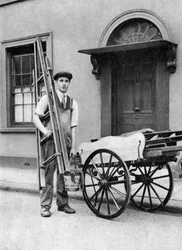 Fönsterputsare i Islington, London, 1926-1927