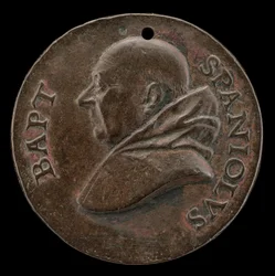 Battista Spagnoli av Mantua, 1447-1516, karmelitpoet [framsidan], ca. 1513.
