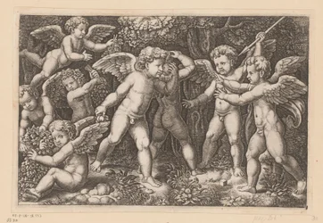 Spelar putti Tapisserier av påven (serietitel) Tapezzerie de Papa (serietitel)