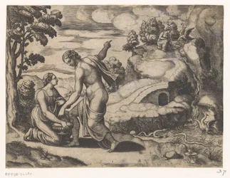 Venus skickar Psyche till en brunn som bevakas av drakar
