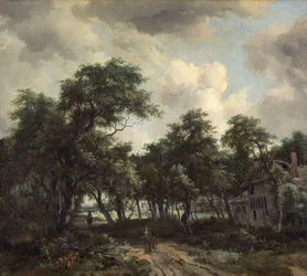 Koja bland träd, ca 1664 (olja på duk)