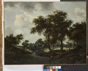 The Water Mill (The Trevor Landscape) (olja på duk)