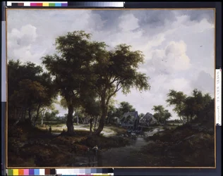 The Water Mill (The Trevor Landscape) (olja på duk)