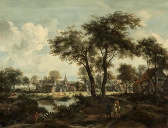By nära en pool, ca. 1670.