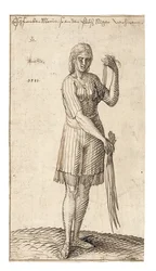 En nigeriansk kvinna som håller vass, 1583