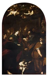 Jungfruns bröllop Målning av Melchiorre Gherardini dit il Ceranino (1607-1668) 1629-1632 Privatsamling