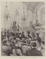 Öppning av den restaurerade kyrkan i Shernbourne av HKH Prinsen av Wales, 24 december