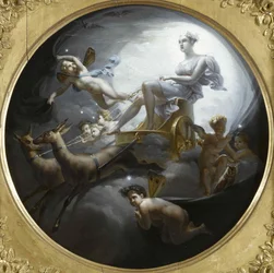 Diana på sin vagn, 1821.
