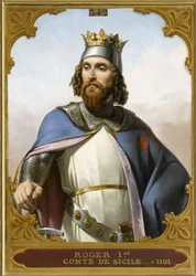 Roger I av Sicilien 1031-1101, 1840-talet.