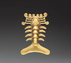 Hummerhänge, ca. 1000-1500 (gjutet guld)