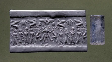 Cylindertätning, norra Syrien (kvarts)