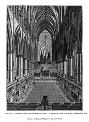 Vapenhuset ser öster om Westminster Abbey, 1843