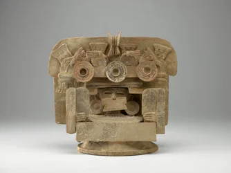 Incensario, c.200-600 (terrakotta och färg)