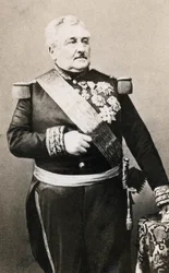 Porträtt av Marechal greve Vaillant (1790-1872) Fotografi av Mayer och Pierson