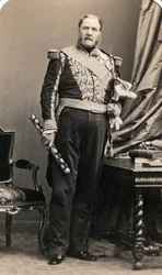 Porträtt av marechalen Forey (1804-1872). Foto av Mayer och Pierson