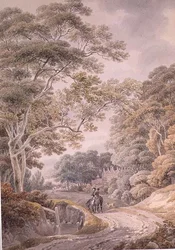 Godington, Kent (akvarell över penna)