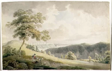 Wye Valley (akvarell på papper)