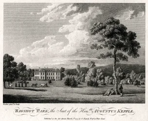 Bagshot Park, säte för den ärade Augustus Kepple, 1777