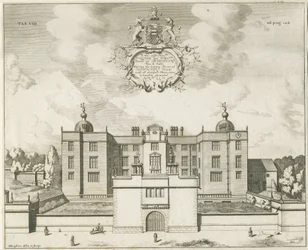 Beaudesert Hall and Park: kopparplåtgravyr, nd [1653-1686]