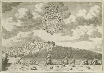 Dudley Castle: gravyr i kopparplåt, nd [1653-1686] (tryck)