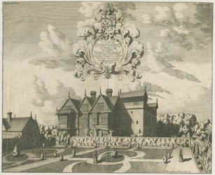 Madeley Manor House: gravyr, nd [c 1686] (tryck)