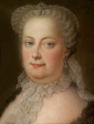 Porträtt av kejsarinnan Maria Theresia av Österrike (1717-1780)