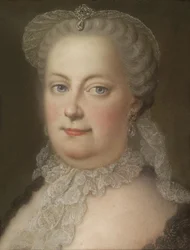 Porträtt av kejsarinnan Maria Theresia av Österrike 1717-1780, 1762