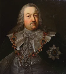 Porträtt av Hermann Carl von Keyserlingk 1696-1764, mitten av 1700-talet