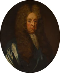 Porträtt av Franciskus, Viscount Newport, ca 1:e earl av Bradford (1620-1708), 78 år gammal, ca 1698-1700 (olja på duk)