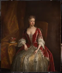 Porträtt av Lady Elizabeth Percy, hustru till Charles, 6:e hertigen av Somerset (1667-1722)